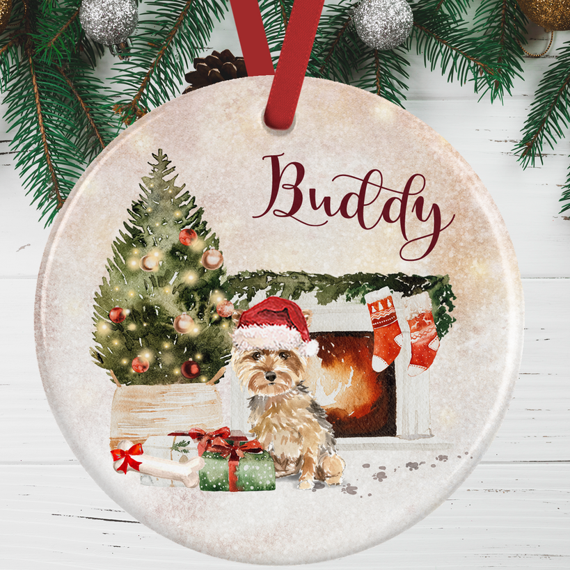 Yorkshire Terrier Christmas Decoration