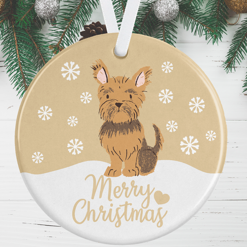 Yorkshire Terrier Christmas Ornament