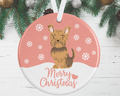 Yorkshire Terrier Christmas Ornament