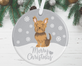 Yorkshire Terrier Christmas Ornament